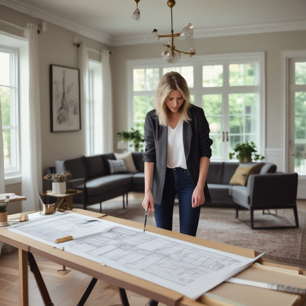 Staged Nashville home interior