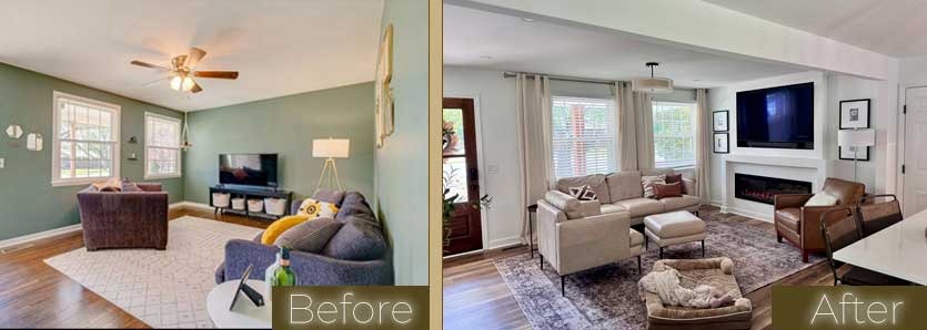 Master Bedroom Staging